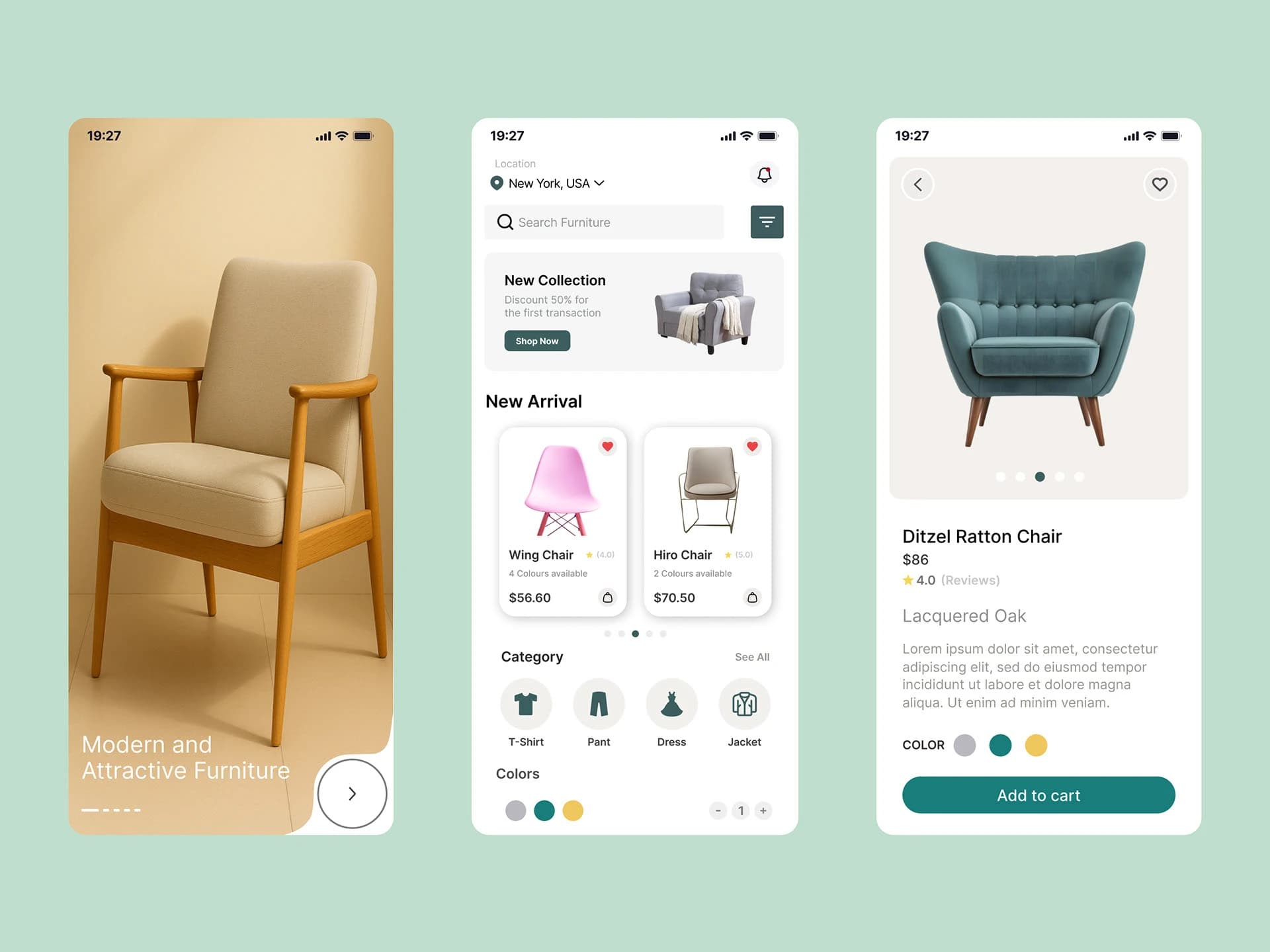 Furniture App UI/UX
