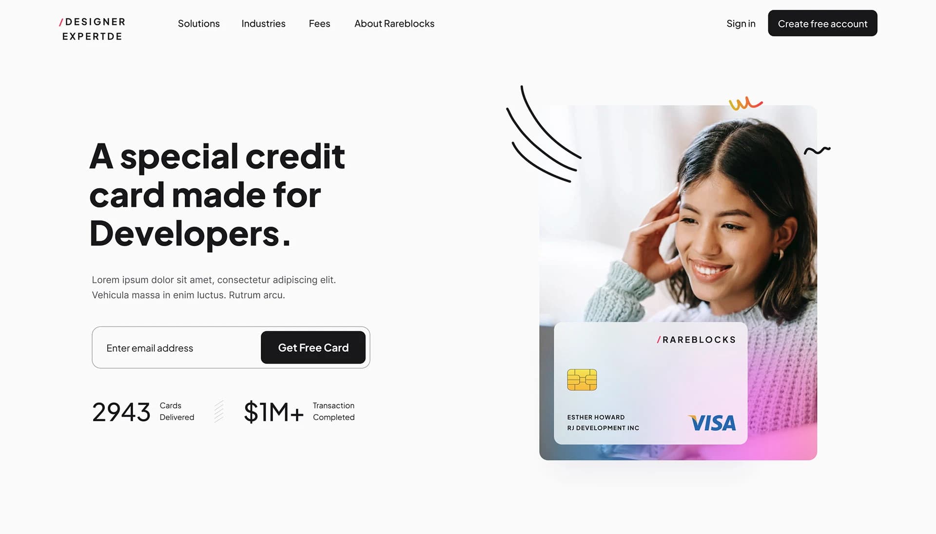 Credit Card Landing Page